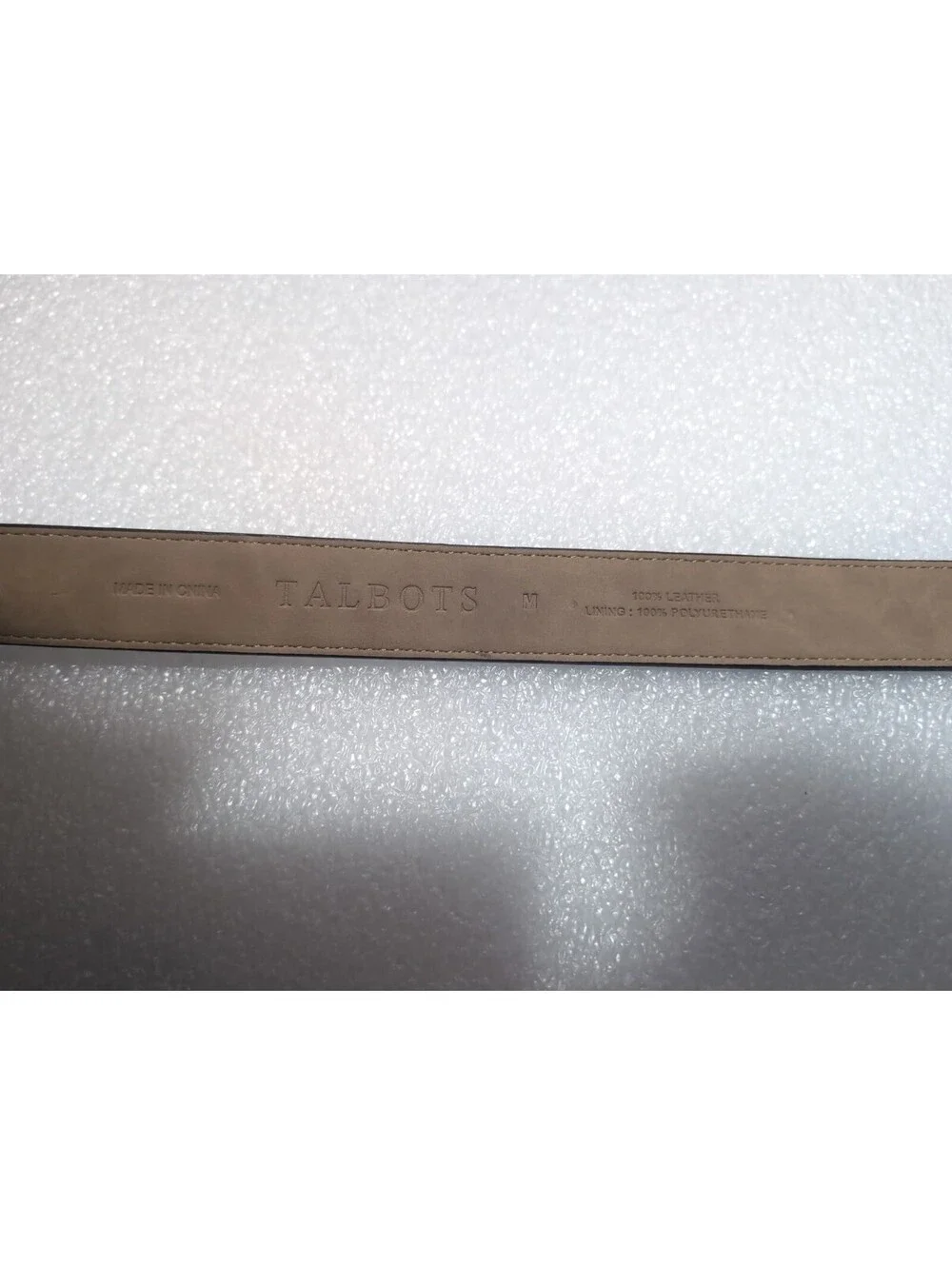 Talbots Black Leather Belt Gold Buckle Women's Medium Career Adjustable